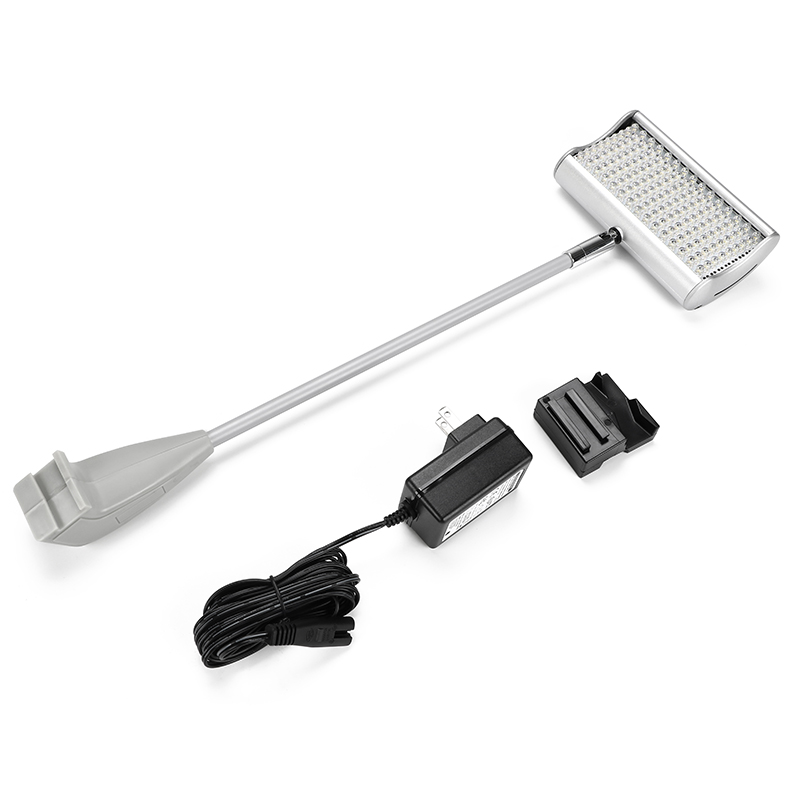135LEDs Long arm light silver