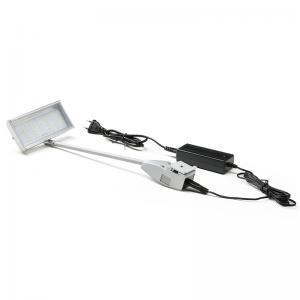 42LEDs aluminum long arm light silver